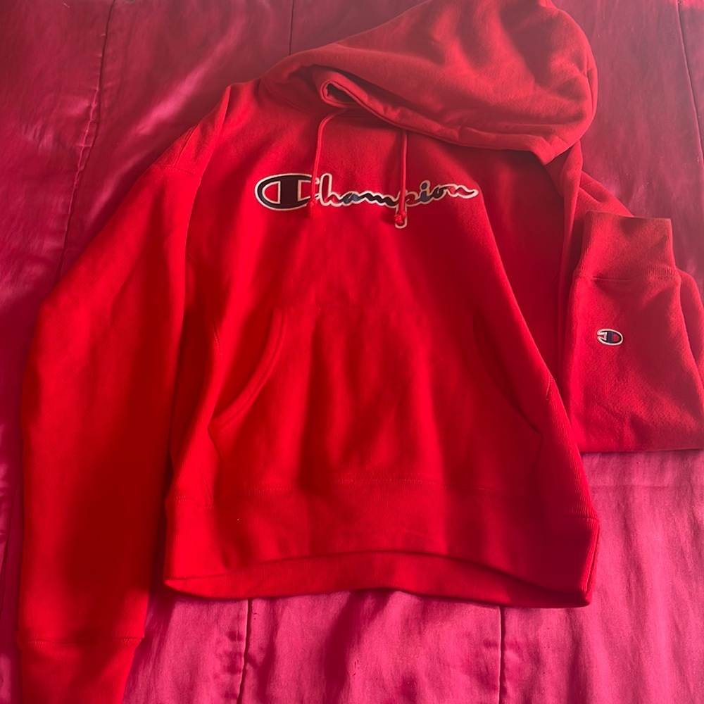 Champion Red Hoodie